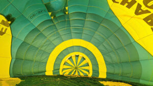 heissluftballon von innen gesehen